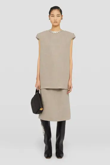 Vestido-Jil-Sander-Boho-Chic lujo silencioso