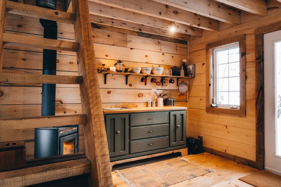 boho chic casita del lago cocina